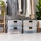 IRIS USA 41 Qt Storage Box with Gasket Seal Lid, 4 Pack - BPA-Free, Made in USA - Heavy Duty Moving Containers with Tight Latch, Weather Proof Tote Bin, WEATHERPRO - Clear/Black
